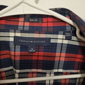 Blue, Red, White retro dress shirt